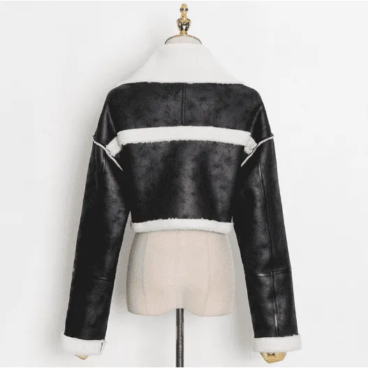 Top Tide Lambswool Short Fur Jacket
