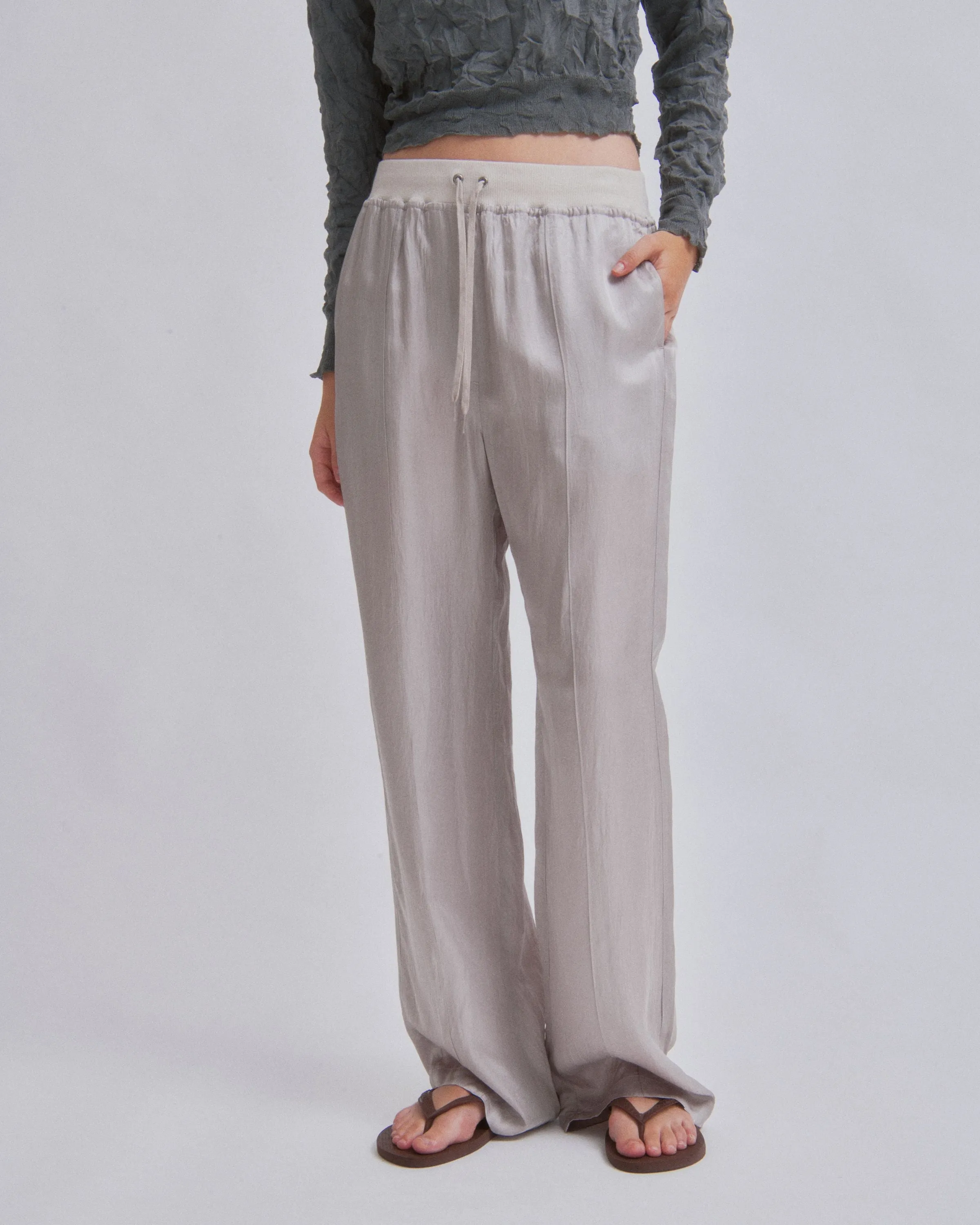 TRACK PANTS IN STONE