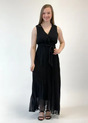 Tribal Sleeveless Dress - Black