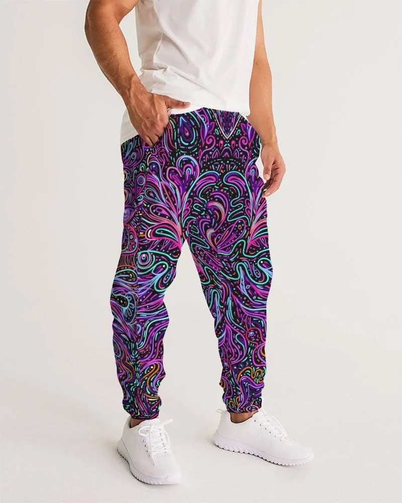 Trippy Psychedelic Purple Pink Men's Track Pants