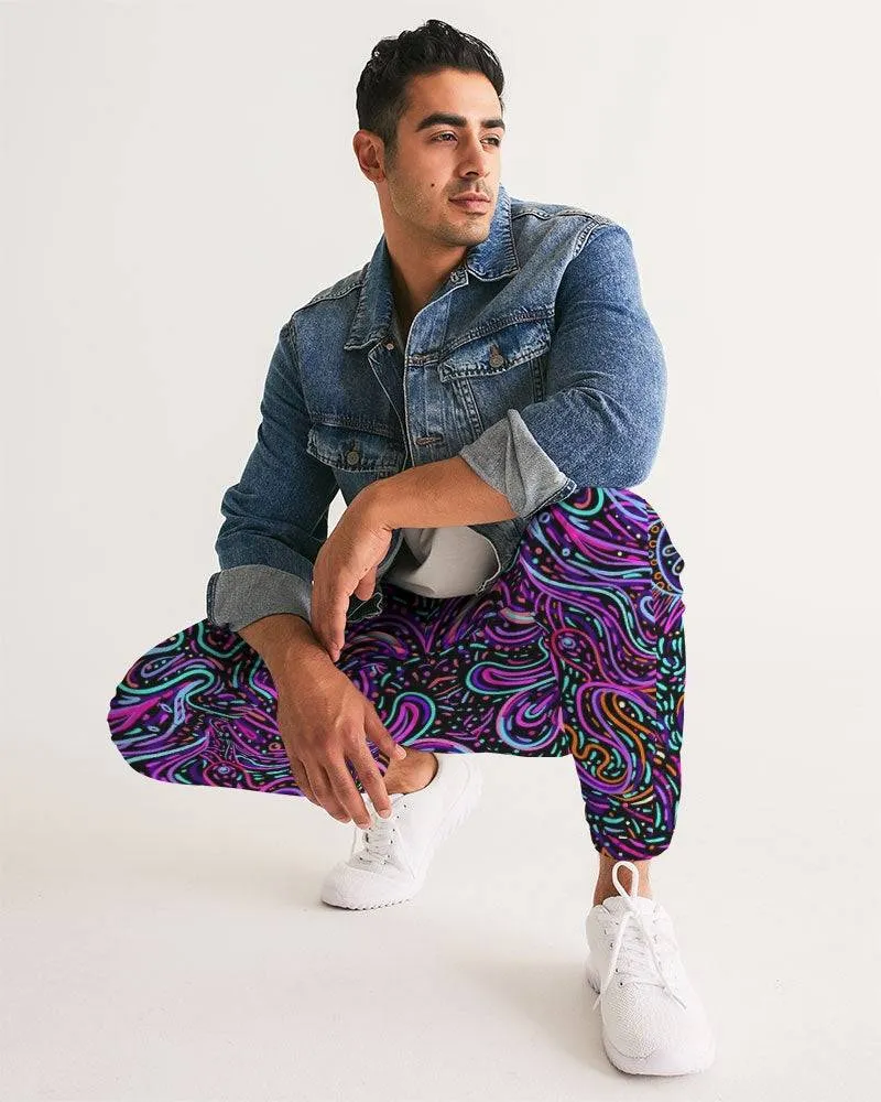 Trippy Psychedelic Purple Pink Men's Track Pants