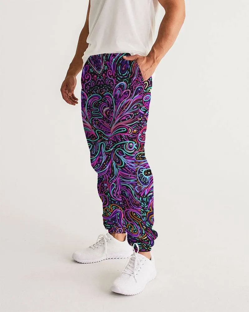 Trippy Psychedelic Purple Pink Men's Track Pants