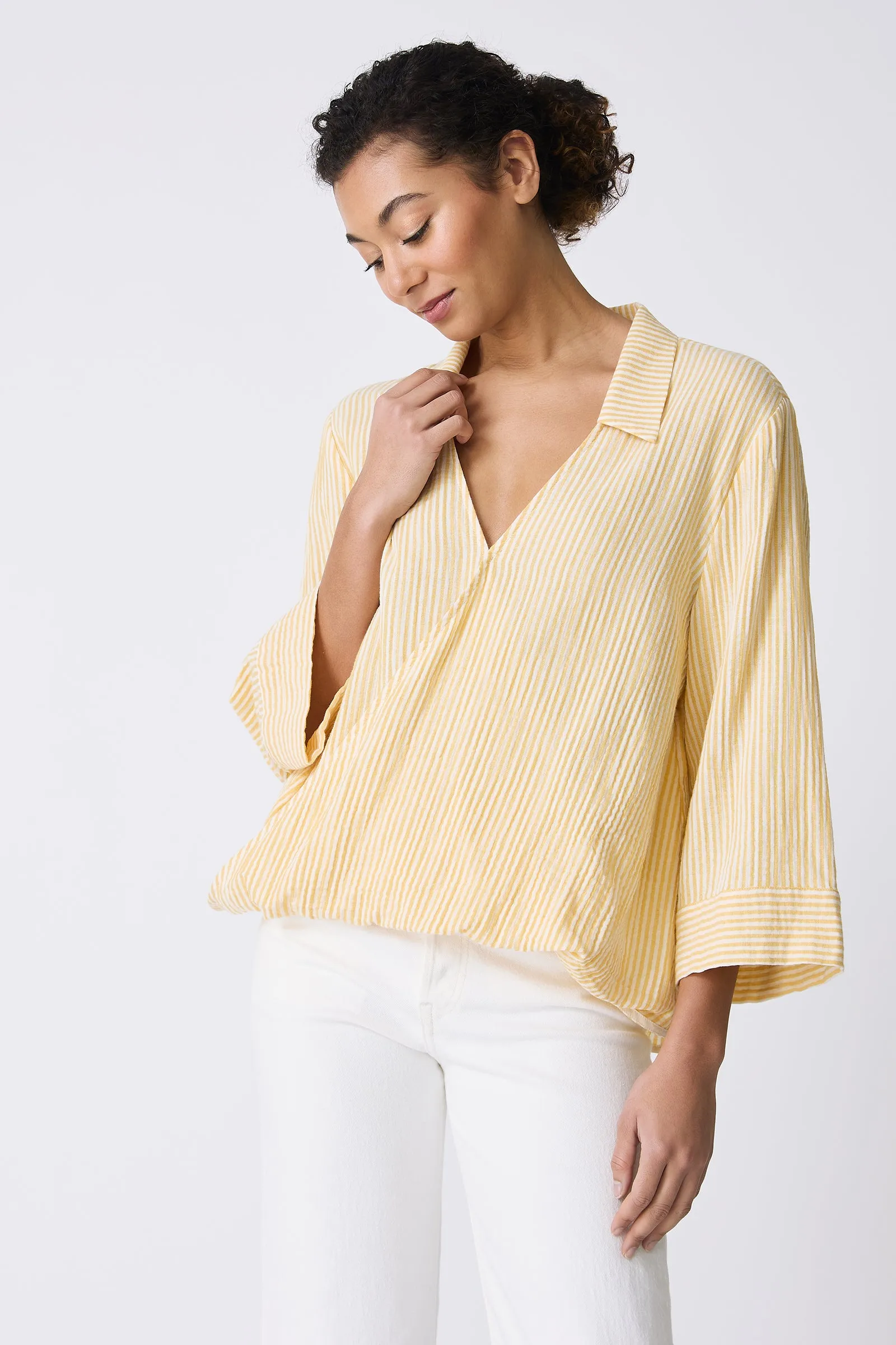 Tropez Pullover - Honey Stripe