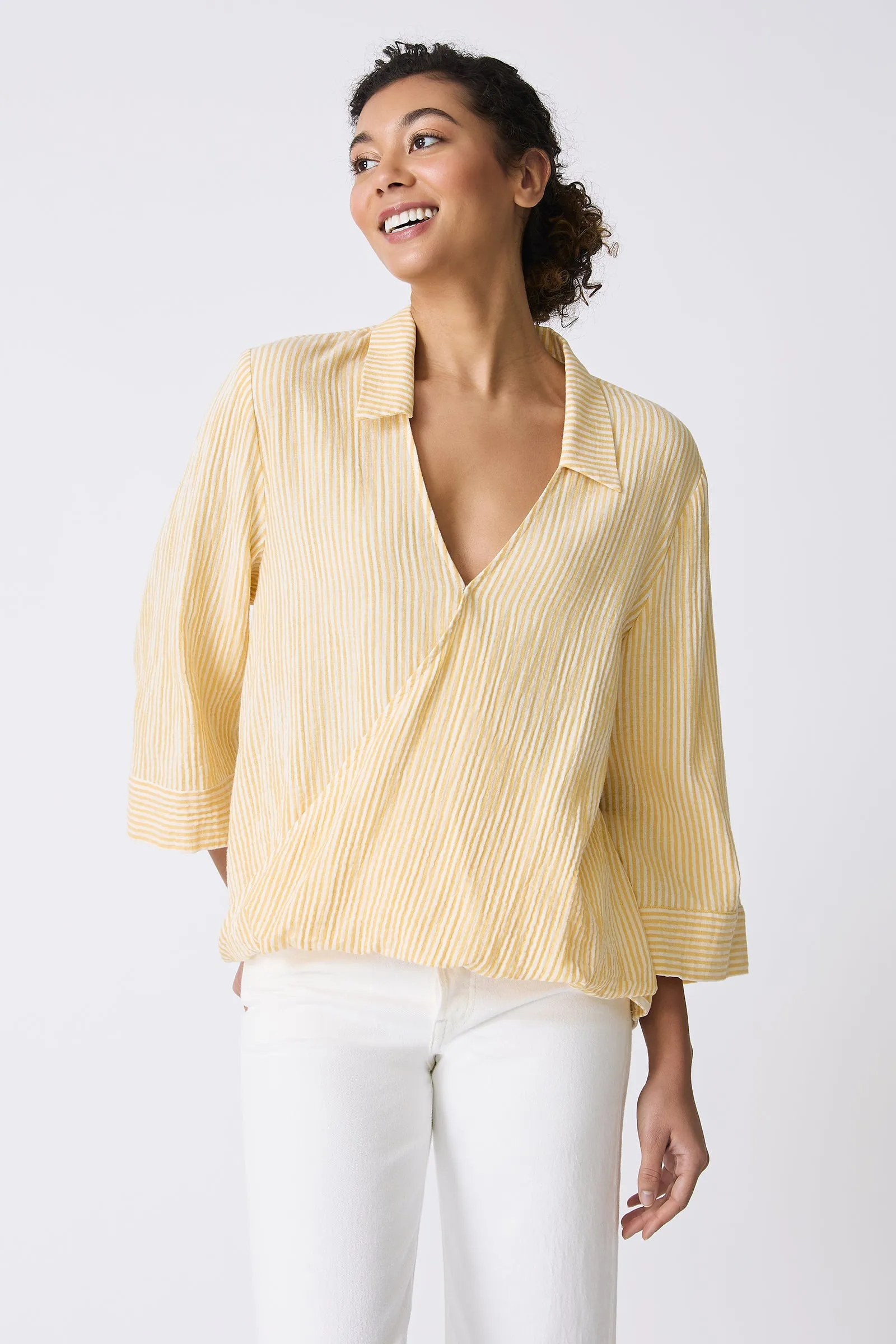 Tropez Pullover - Honey Stripe
