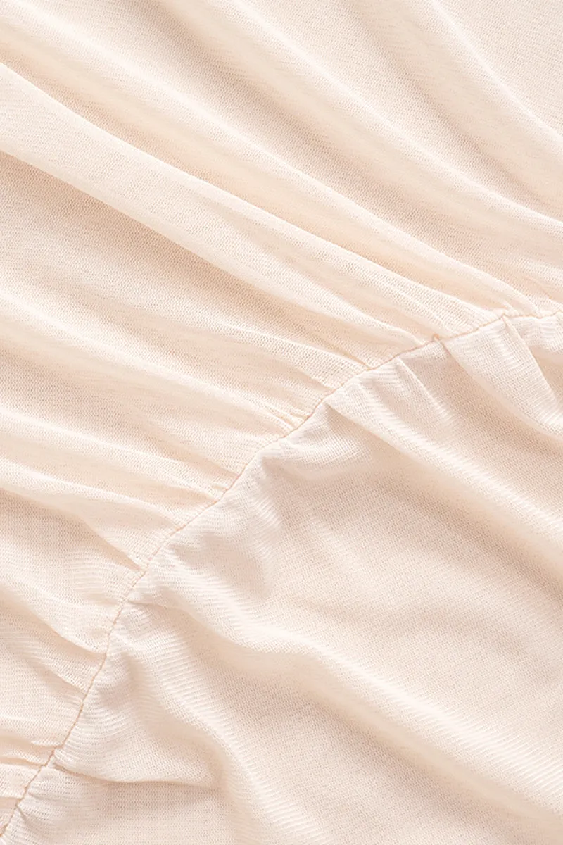 TS3305 Long Sleeve Sheer Shirt Top