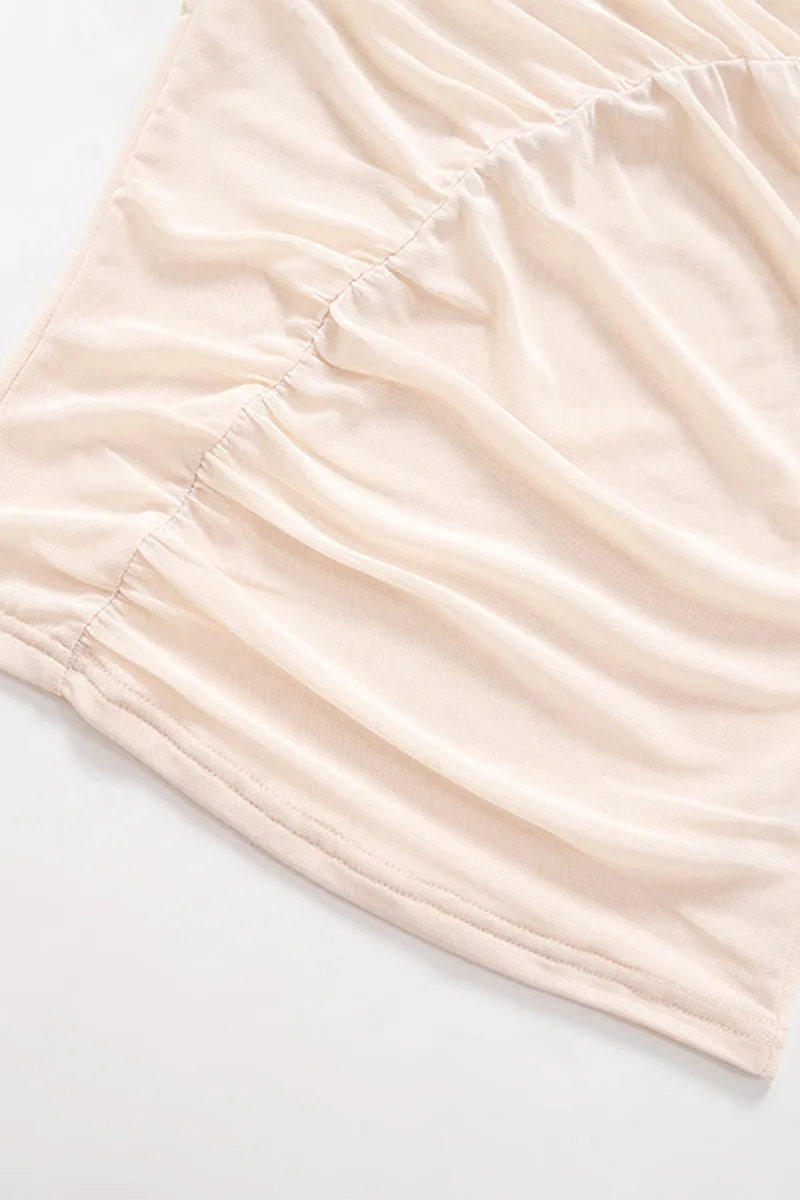 TS3305 Long Sleeve Sheer Shirt Top