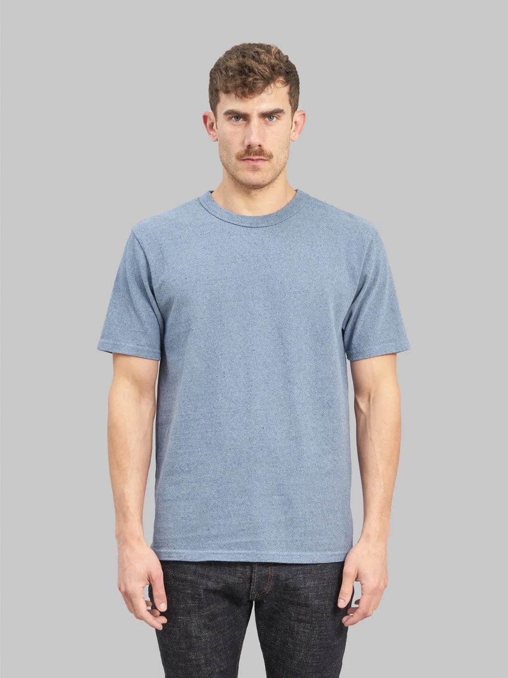 UES Recycled Denim Short Sleeve T-Shirt Blue