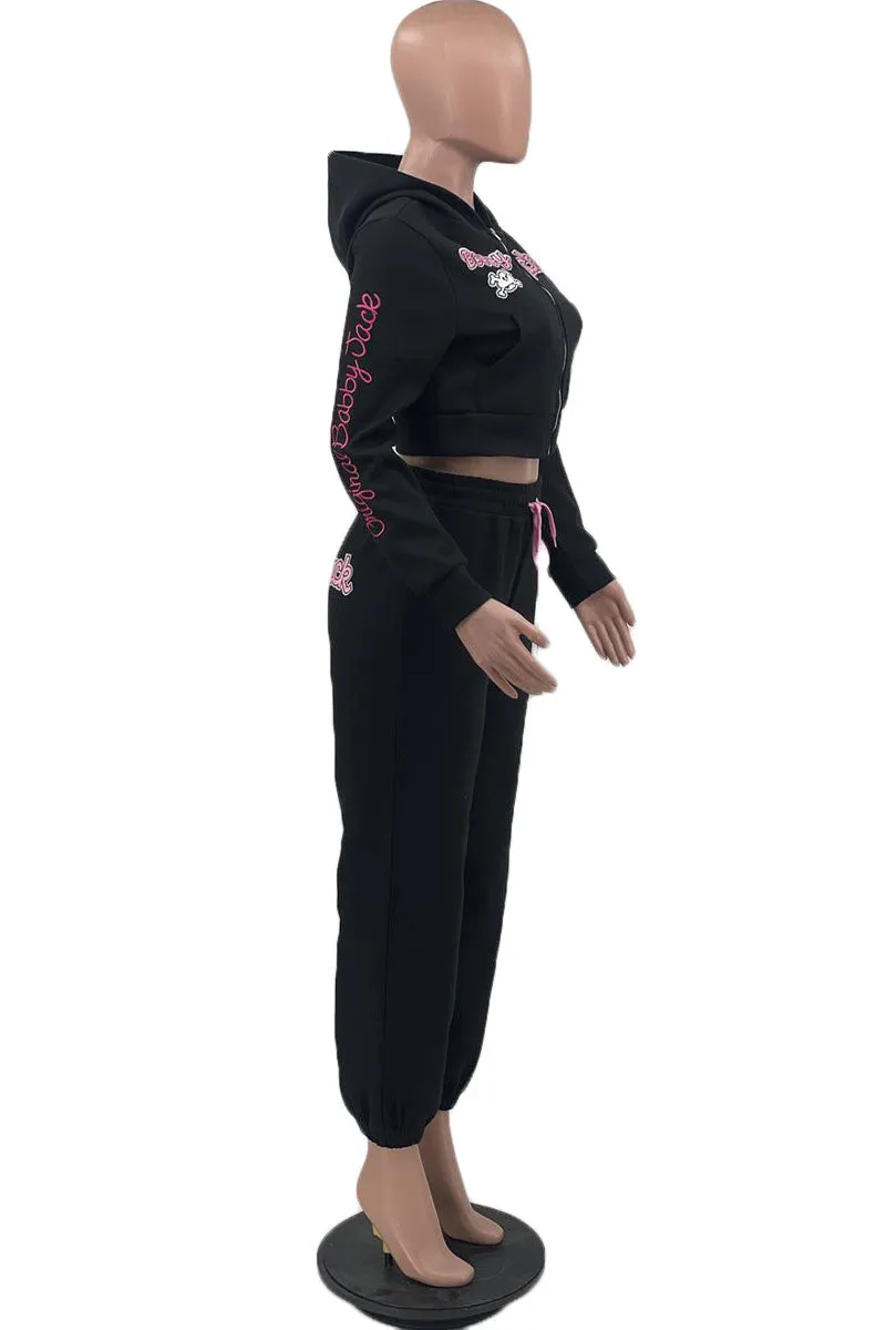 UJ0151 Hoodie Jacket Tracksuit Set