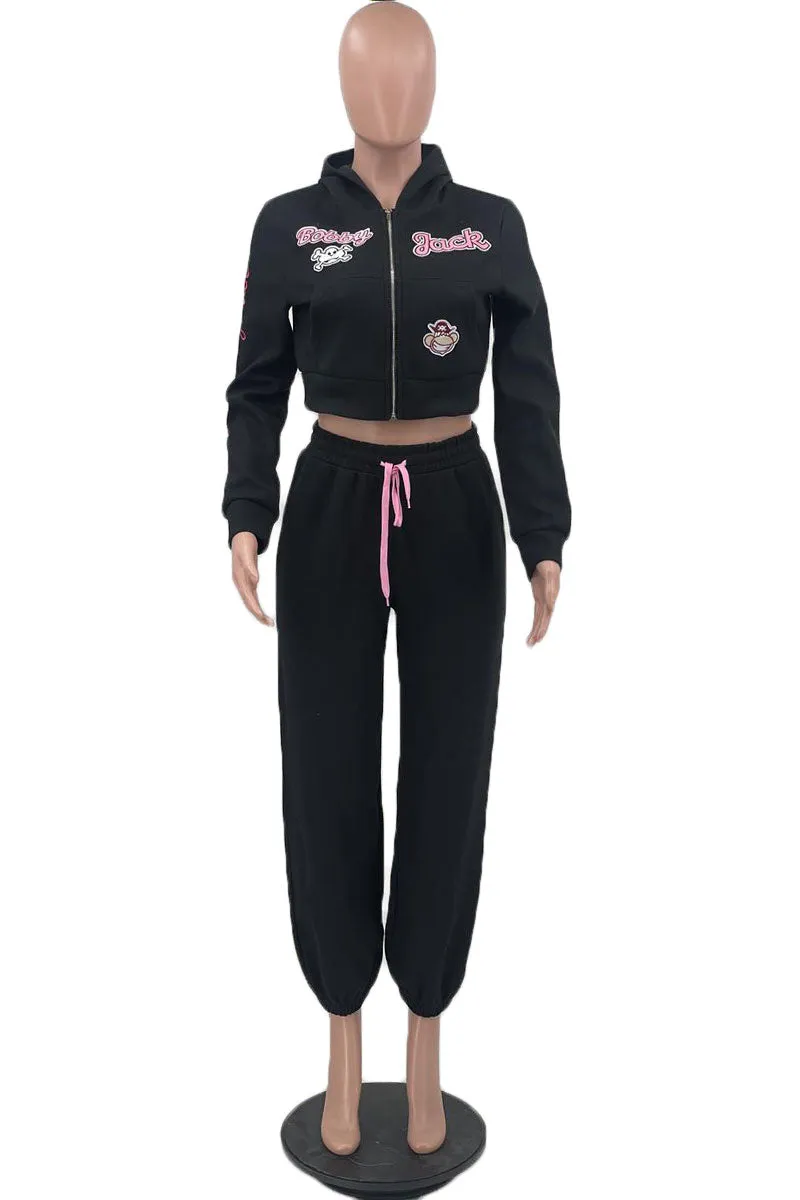 UJ0151 Hoodie Jacket Tracksuit Set
