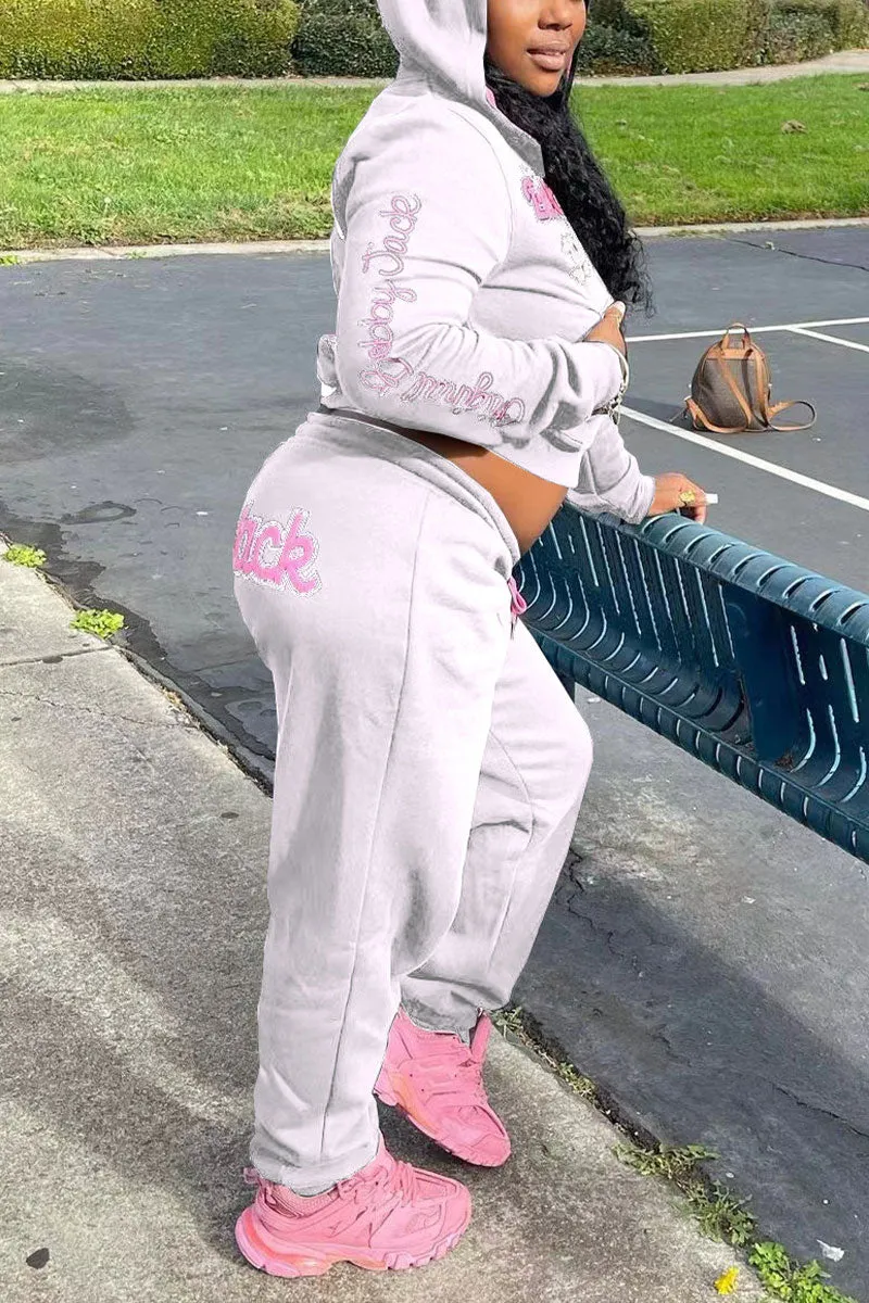 UJ0151 Hoodie Jacket Tracksuit Set