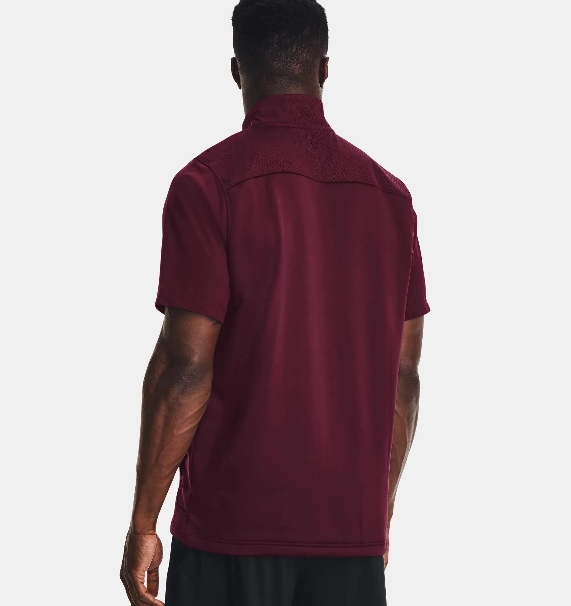 Under Armour Motivate 2.0 Men's Short Sleeve Pullover - Maroon