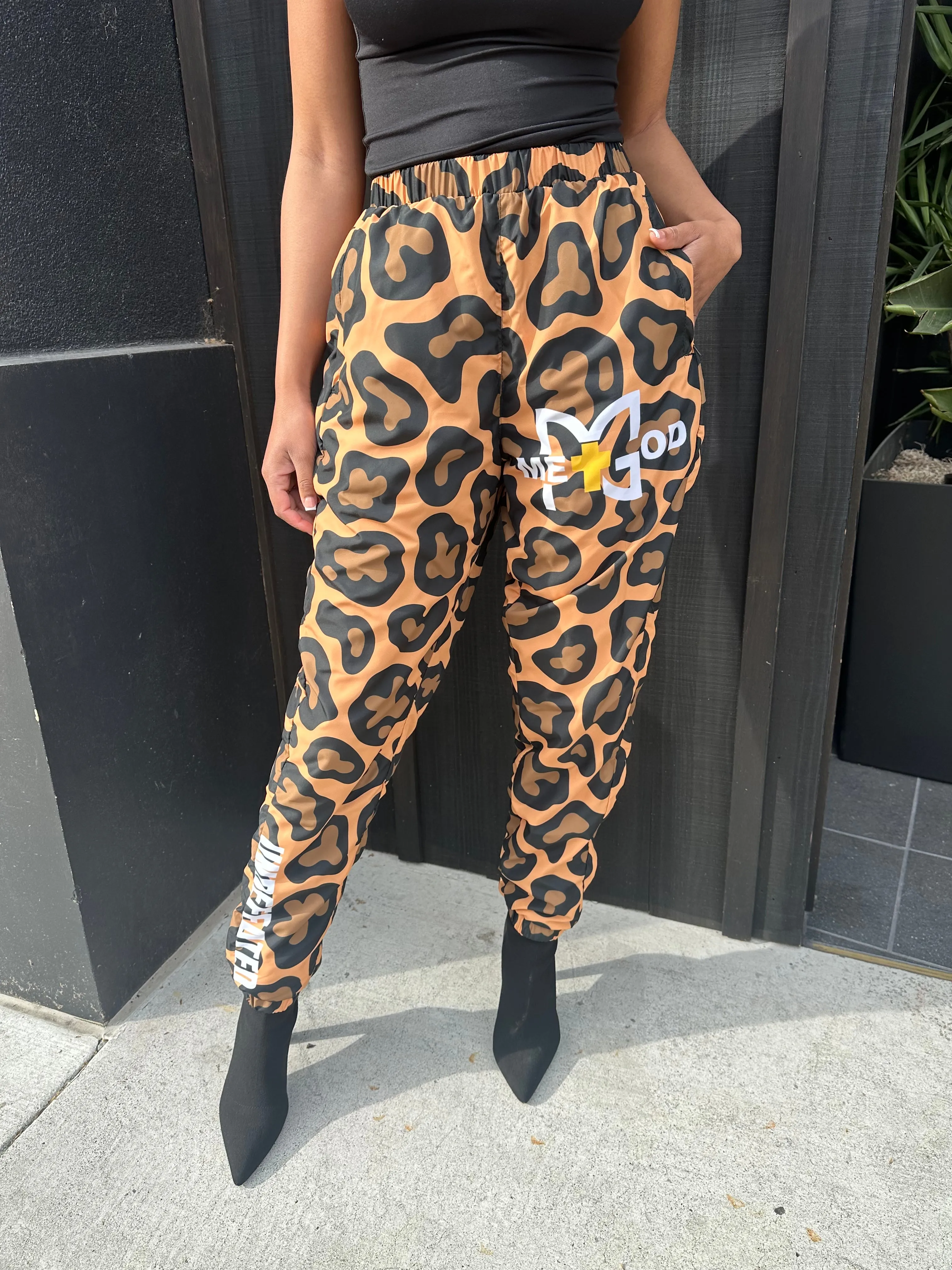 Unisex Leopard Track Pants