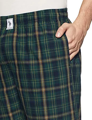 U.S. Polo Assn. Men's Regular Track Pants (I659-GN0-CH_Green Big Check_2XL)