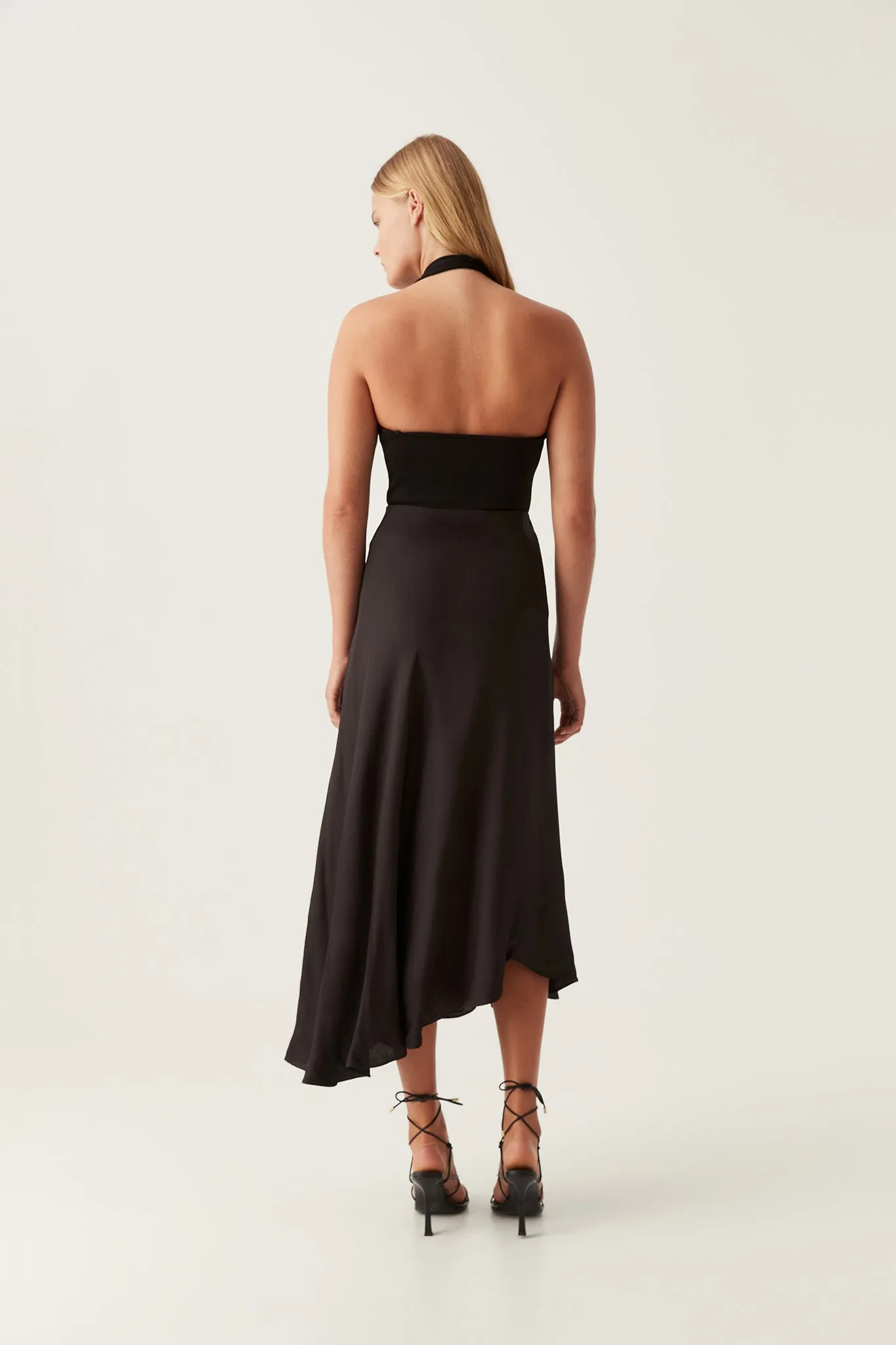 Valeria Asymmetric Midi Skirt