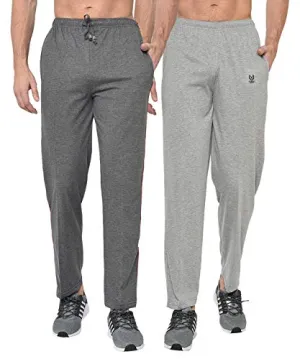 VIMAL JONNEY Men's Slim Fit Track pants(Pack of 2) (D1A_D10M_02-M_Multicolored_Medium)