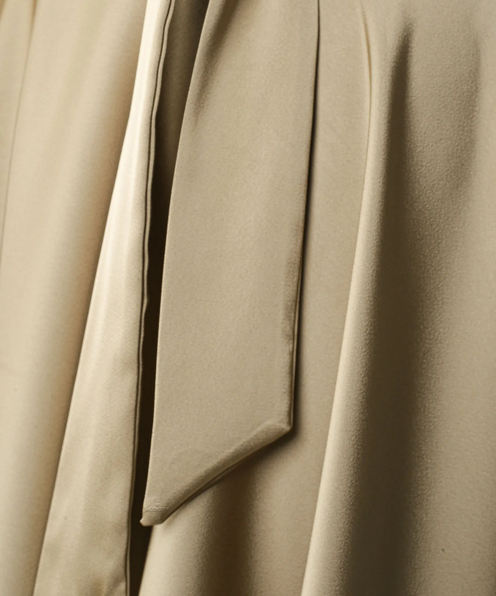 Vintage Draped Satin Maxi Skirt