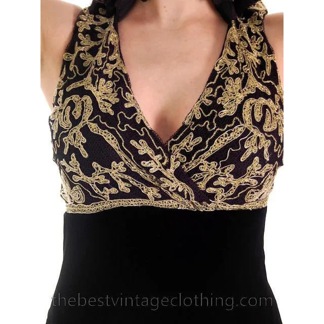 Vintage Look Ralph Lauren Silk Velvet 1930s Style Evening Gown NEW $1898 Size 8