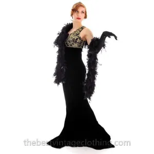 Vintage Look Ralph Lauren Silk Velvet 1930s Style Evening Gown NEW $1898 Size 8