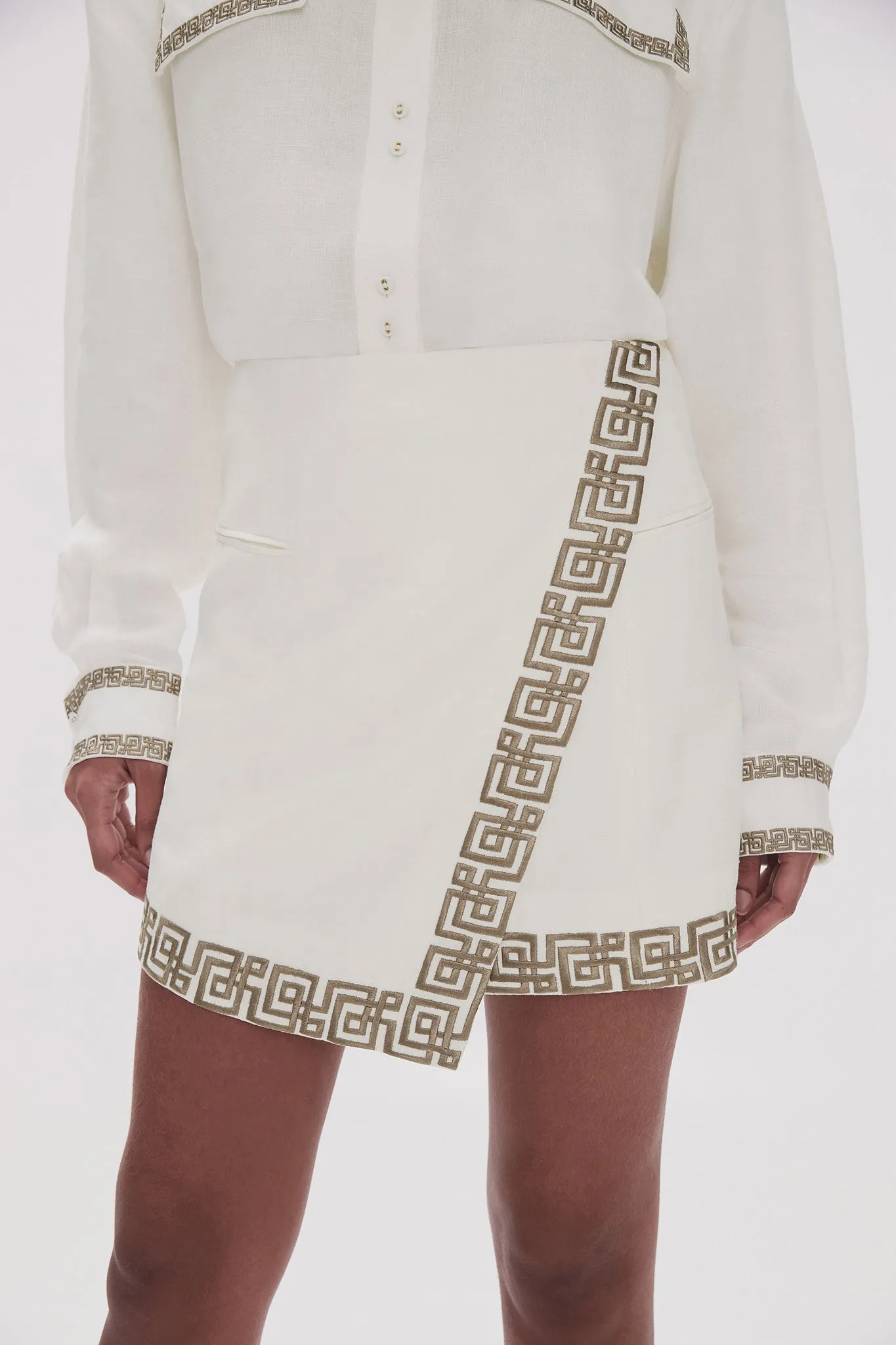 Voyager Embroidered Mini Skirt