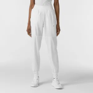 W123 5555 Comfort Waist Cargo Jogger Scrub Pants White