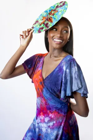 Watercolor Wrap Dress Ponce