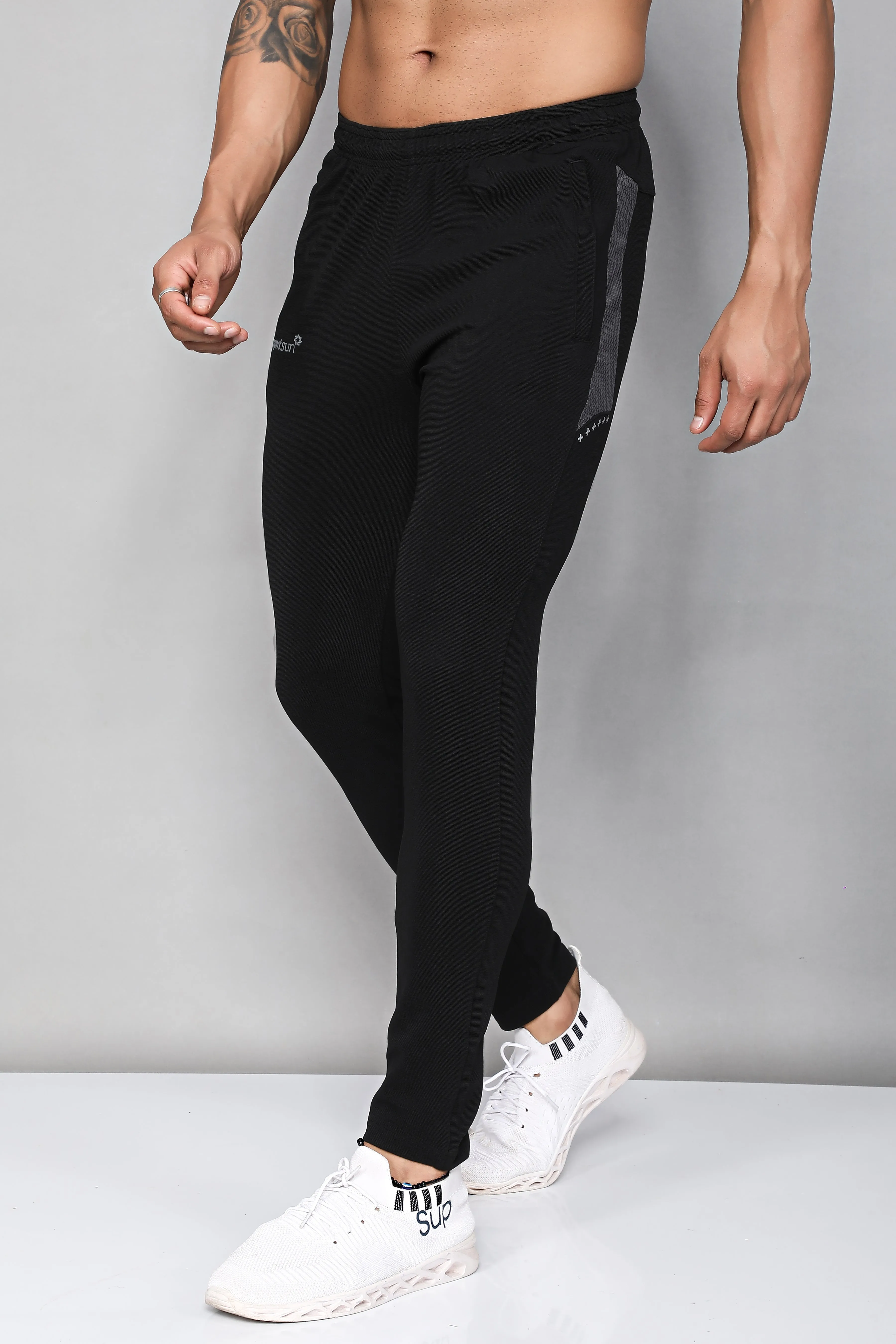 Web Black Track Pant