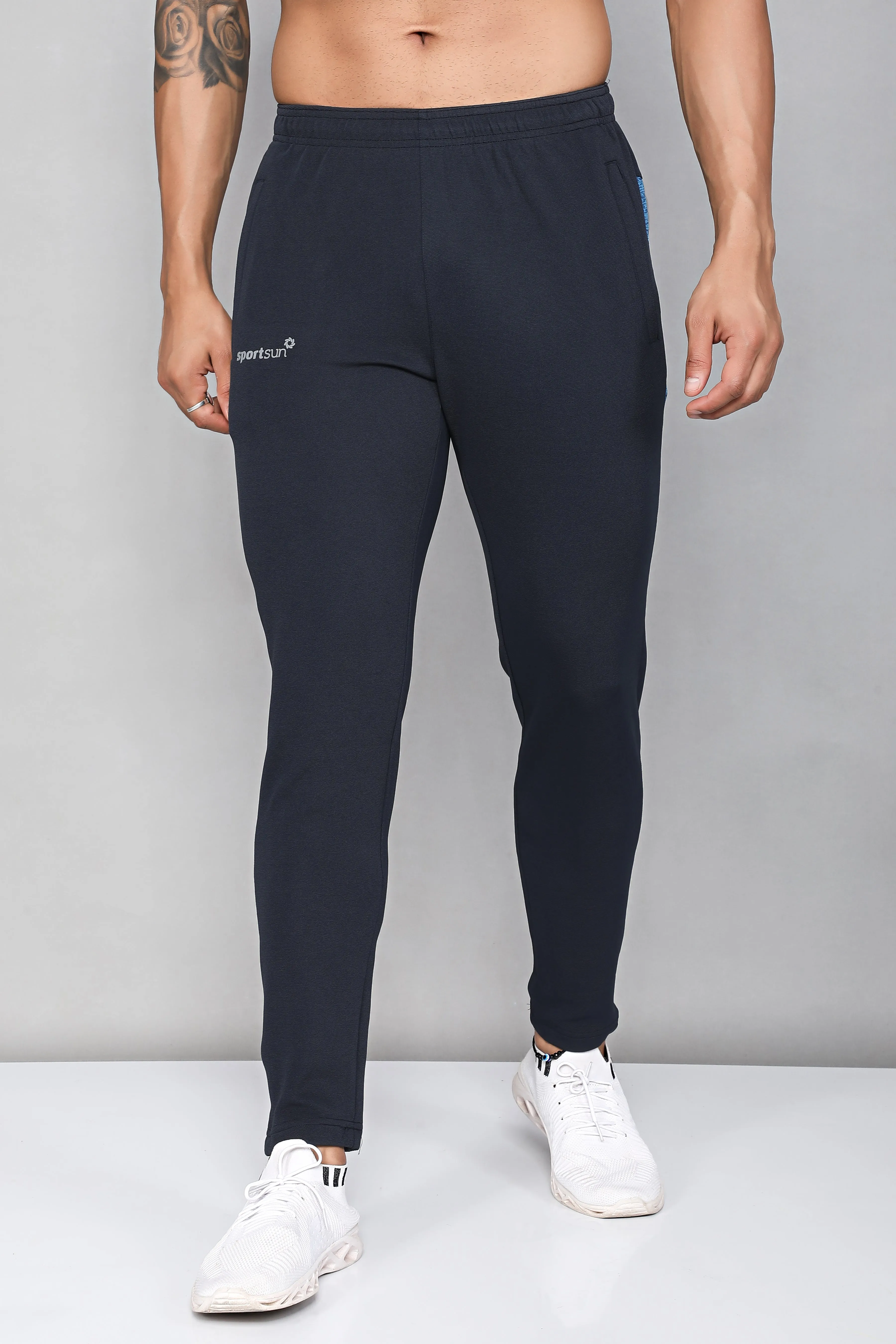 Web Navy Blue Track Pant