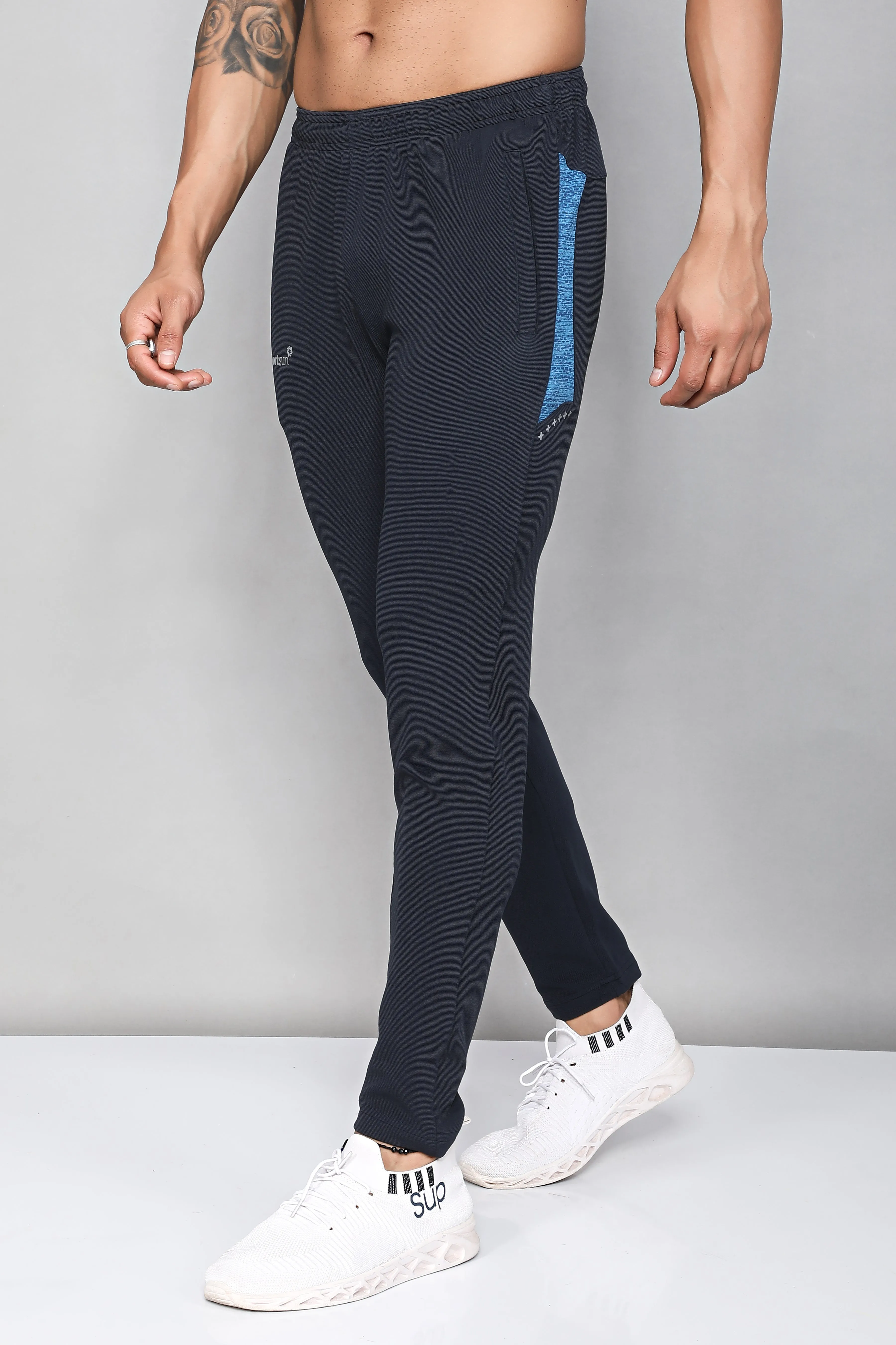 Web Navy Blue Track Pant