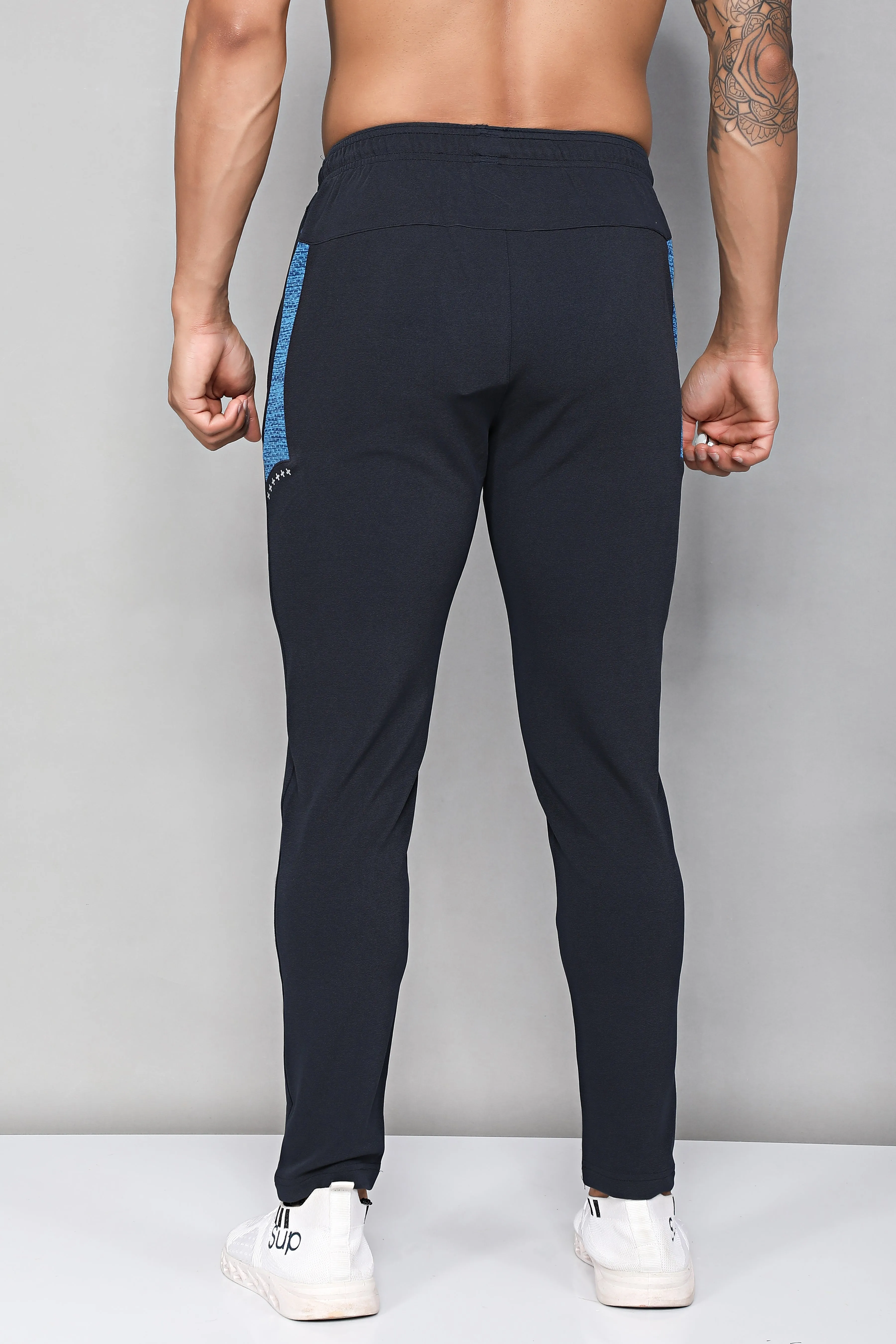 Web Navy Blue Track Pant