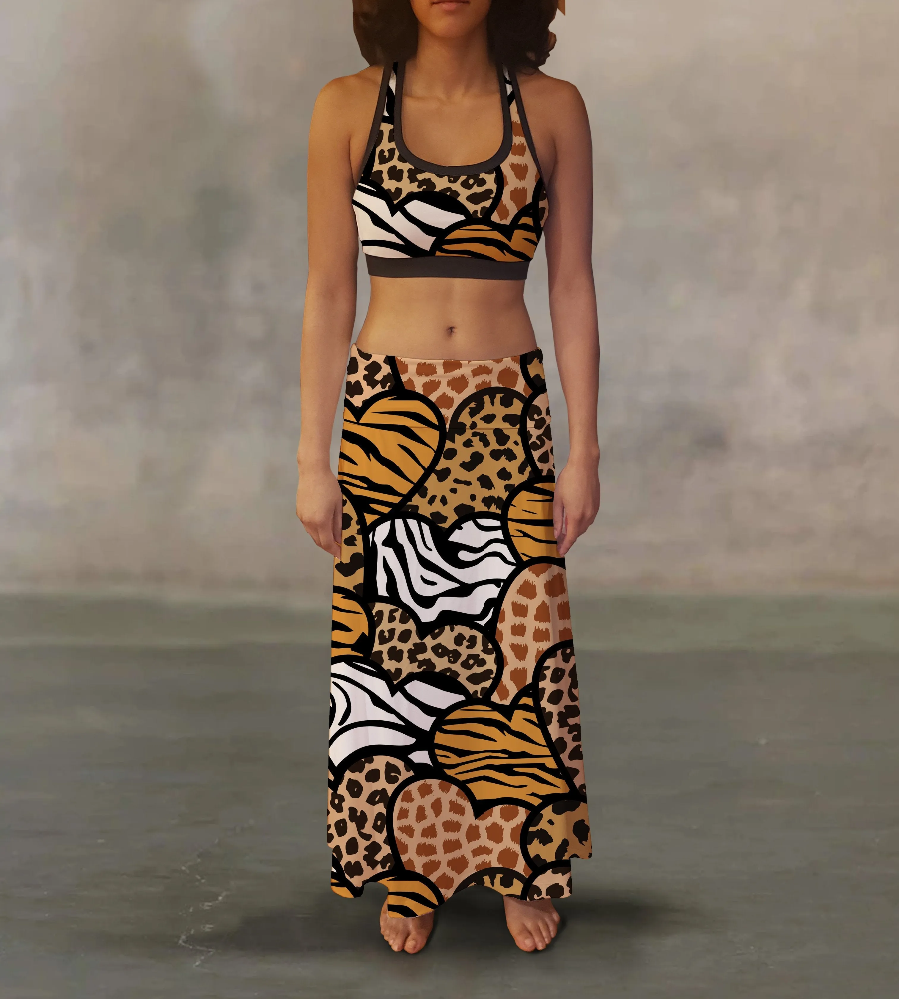 Wild Love Splash Maxi Skirt