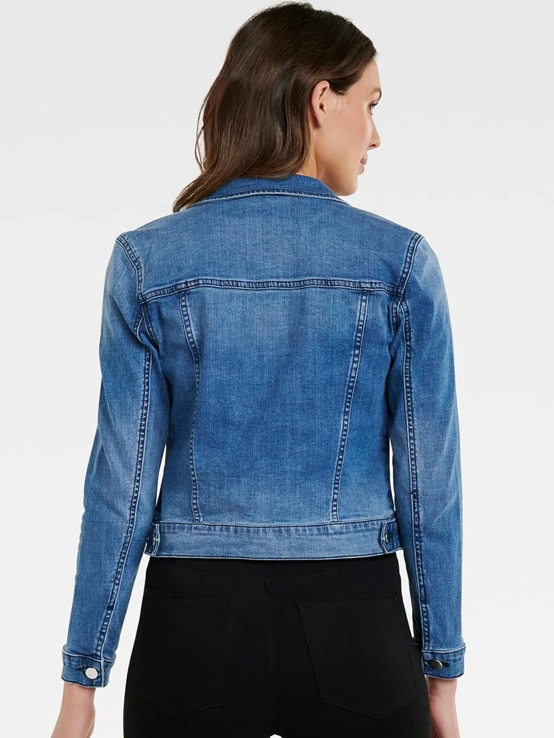 Women Blue Solid Jacket