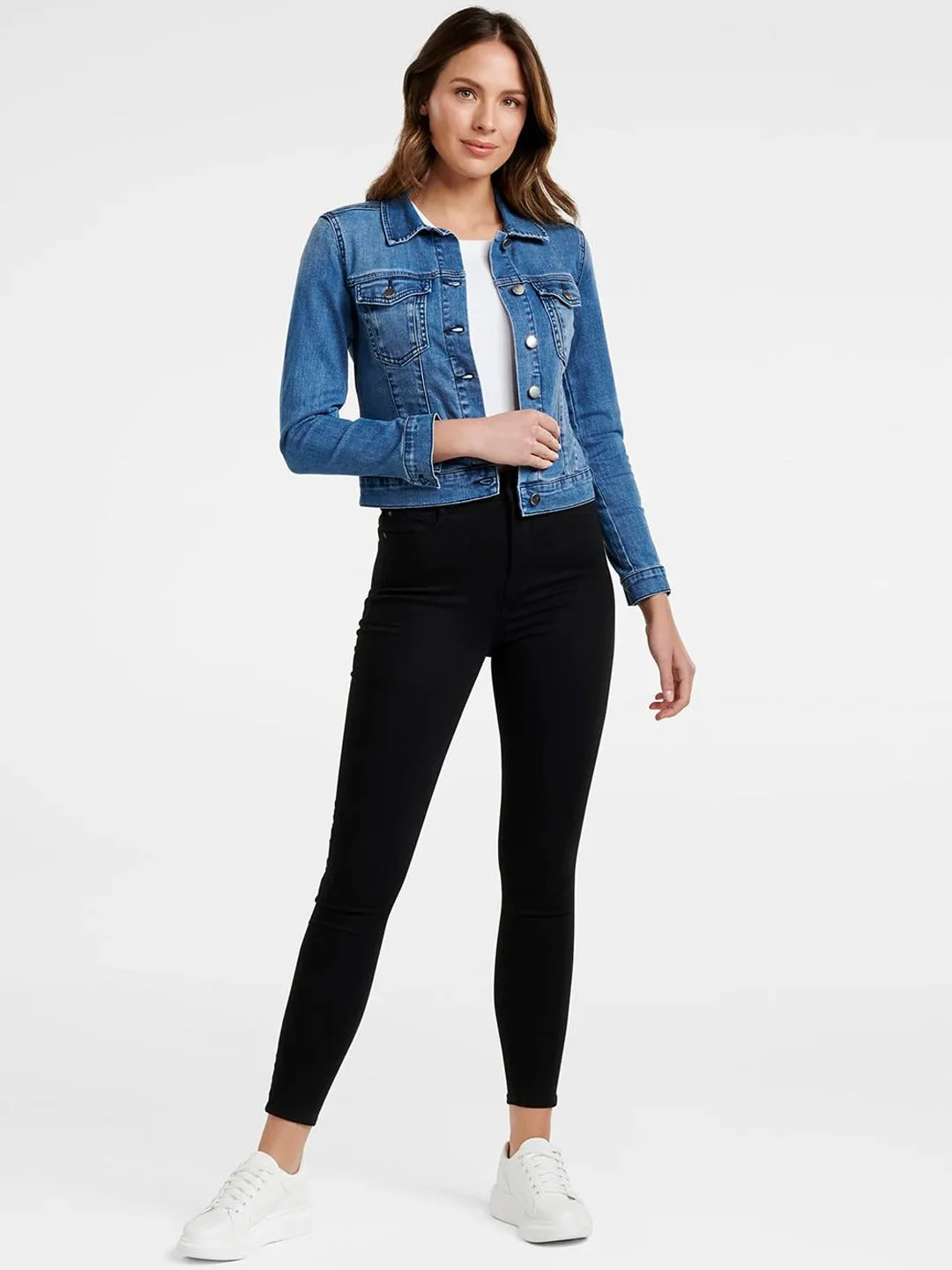 Women Blue Solid Jacket