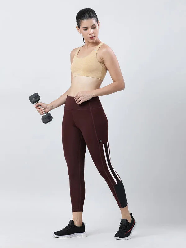 Women Wine Solid Track Pants & Joggers-PLAY OFF TRACK-WN