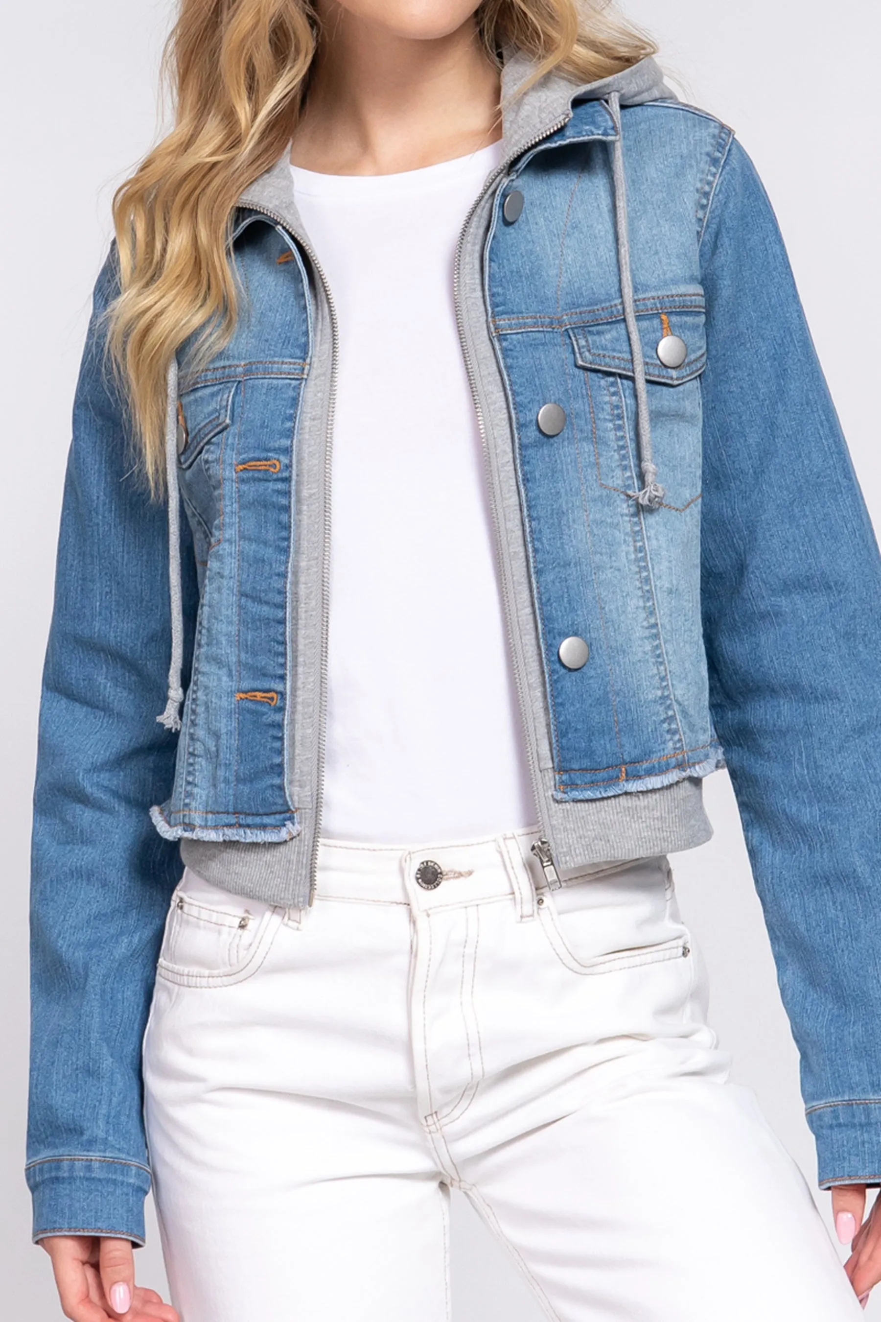 Women's Denim Vest and Hoodie Denim Jackets J13454 $11.50Each