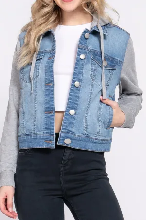 Women's Denim Vest and Hoodie Denim Jackets J13454 $11.50Each