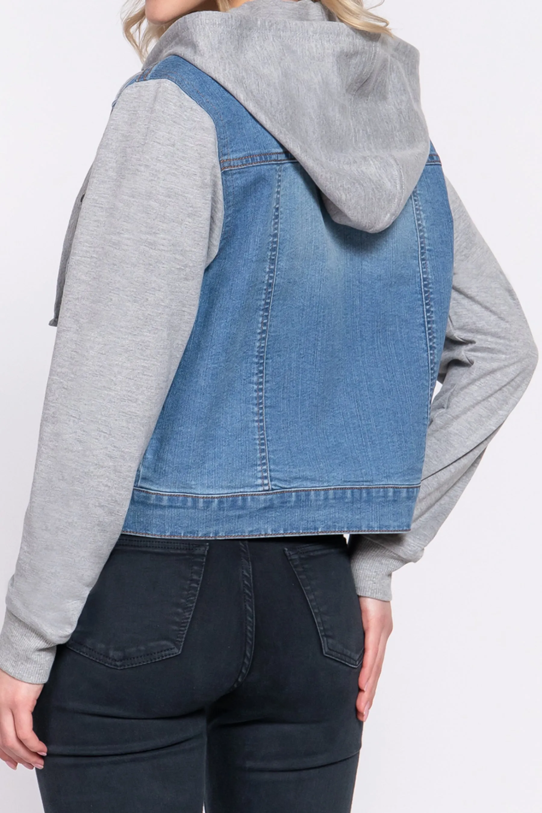 Women's Denim Vest and Hoodie Denim Jackets J13454 $11.50Each