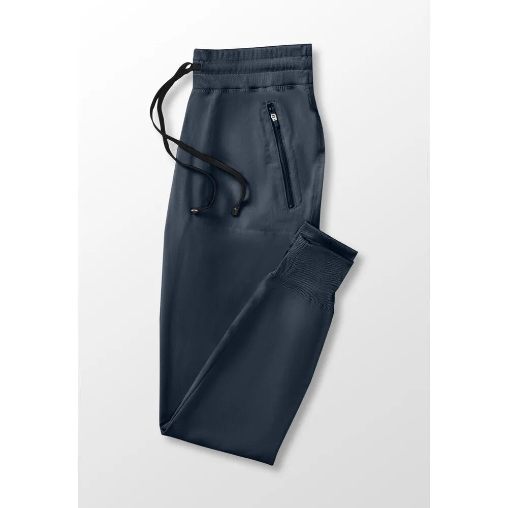 Women's Eden Jogger Scrub Pant - Greys Anatomy Spandex Stretch Collection / Color - Steel / Fit - Regular / Sizes - XS, S, M, L, XL, 2XL, 3XL by Barco Uniforms