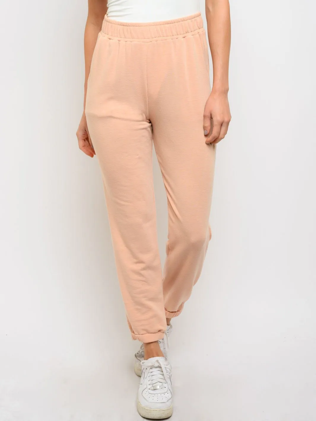 WOMEN'S ELASTIC WAIST JOGGER PANTS