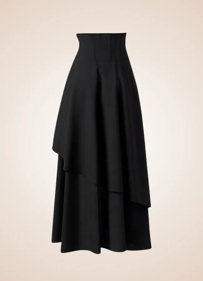 Women's Medieval Asymmetrical Steampunk Skirt