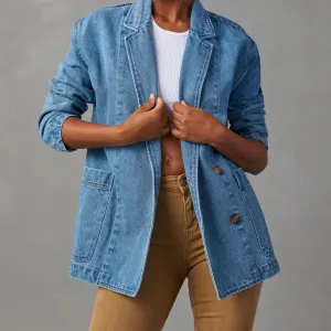 Women's Nessa Denim Jacket: Casual Style with Pockets