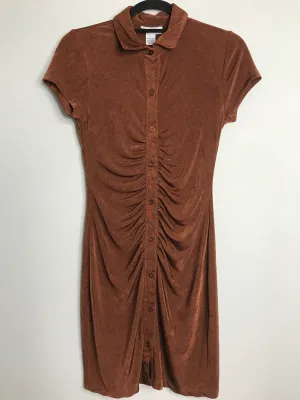 Womens Size Sm Misses Brown Just Polly Dress