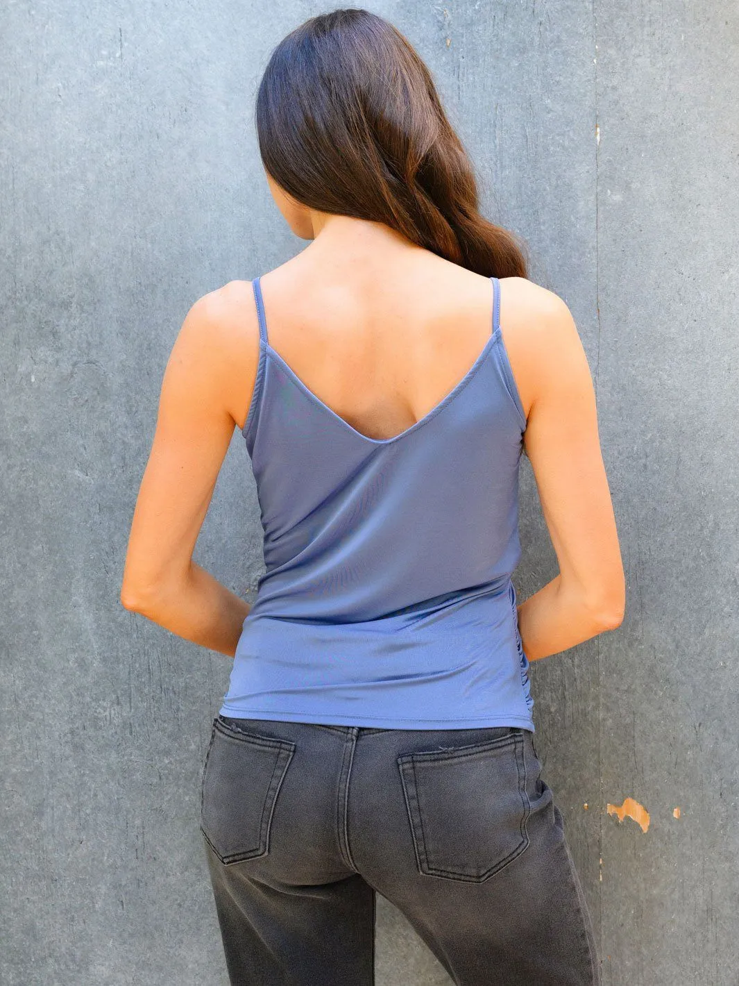 WOMEN'S SURPLICE CAMI TANK TOP