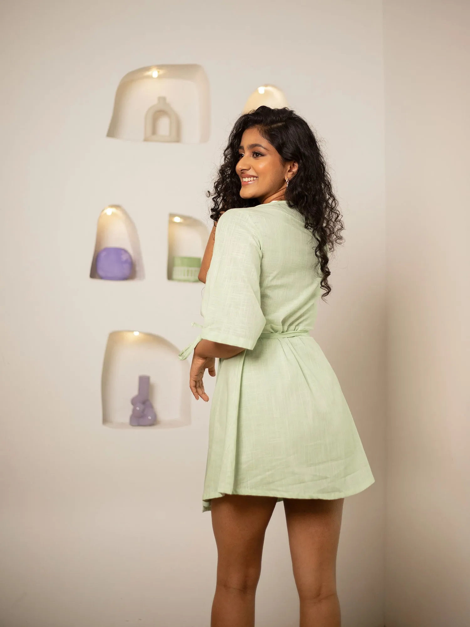 Wrap Mini Dress