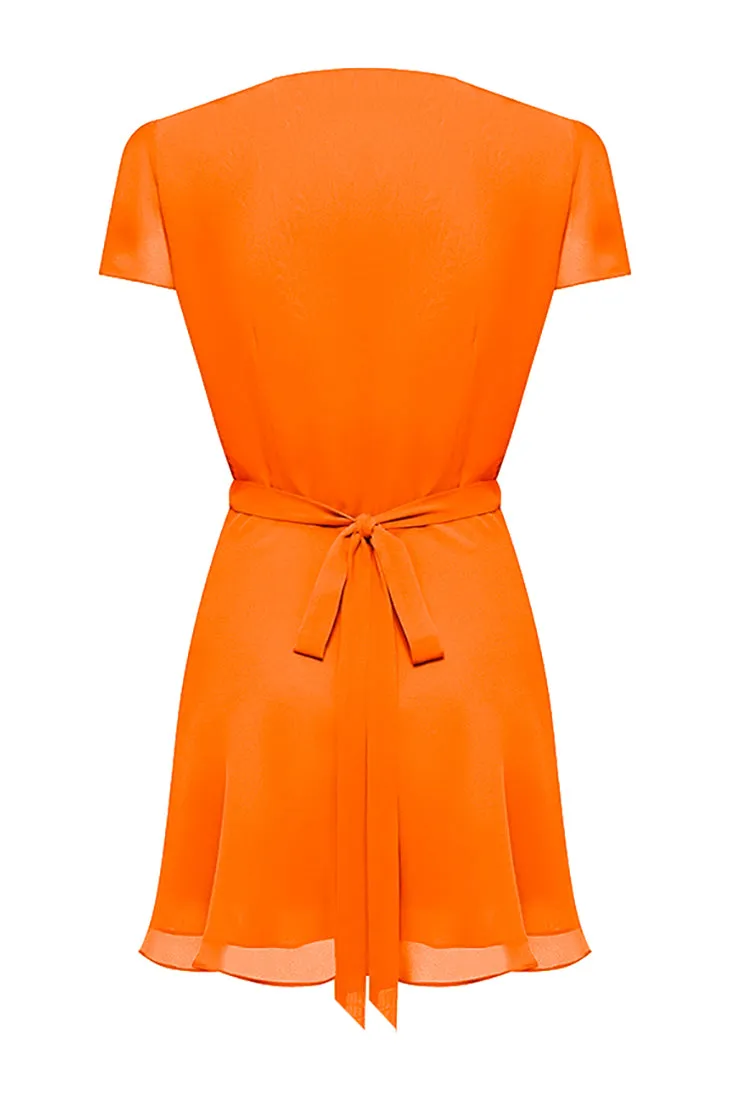 WRAP MINI DRESS