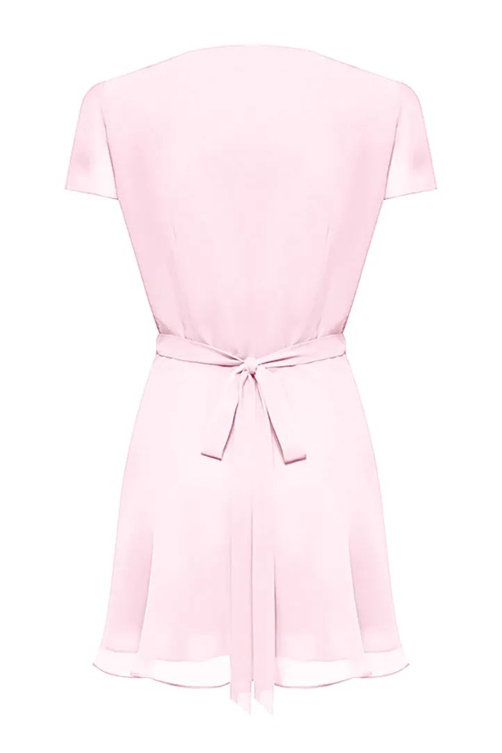 WRAP MINI DRESS