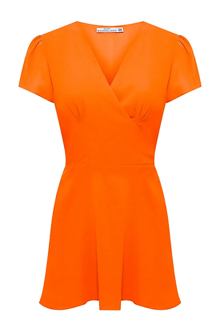 WRAP MINI DRESS
